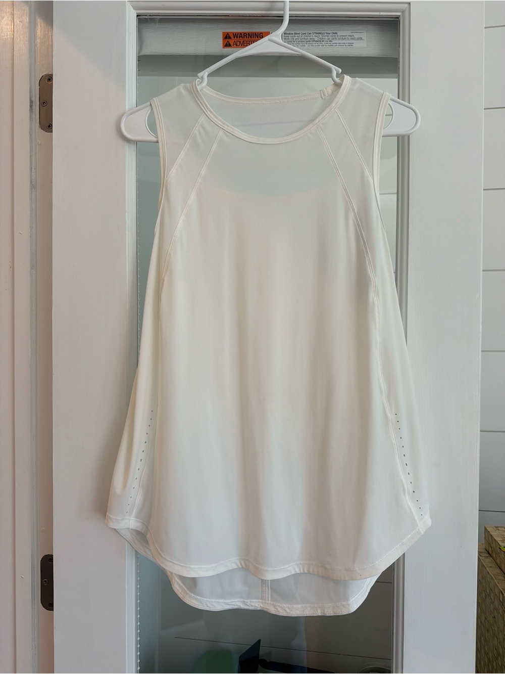 lululemon athletica Cream High-Neck Performance Tank